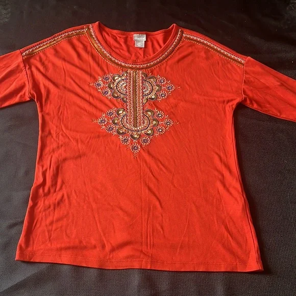 Chicos’s Embroidered Top - Picture 7 of 15